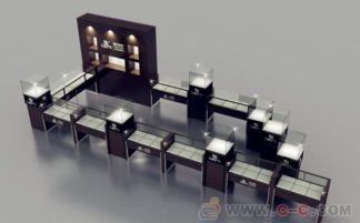珠宝展柜的艺术 西安隆华展柜厂的专业图文设计与制作